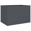 vidaXL Vaso/floreira 62x40x39 cm a&ccedil;o antracite