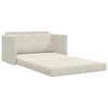 vidaXL Sof&aacute;-Cama 110cm Creme Veludo