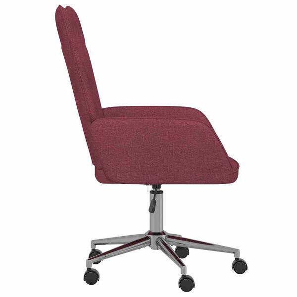 vidaXL Cadeira de descanso tecido vermelho tinto