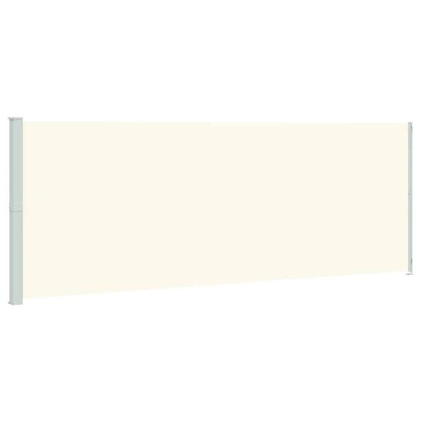 vidaXL Toldo lateral retr&aacute;til para p&aacute;tio 220x600 cm cor creme