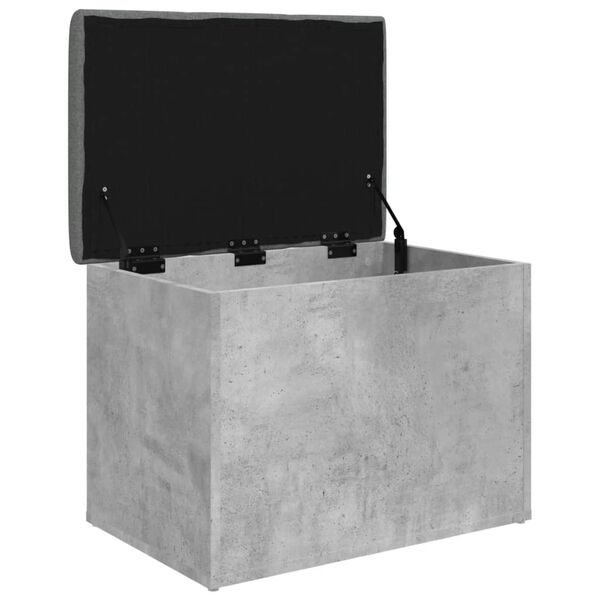 vidaXL Banco de arruma&ccedil;&atilde;o 62x42x45cm derivados madeira cinzento sonoma