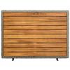 vidaXL Arm&aacute;rio Cinzeto 70 x 50 x 87 cm Poli&eacute;ster e Rattan Roly