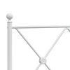 vidaXL Cabeceira de substitui&ccedil;&atilde;o 80 cm metal branco