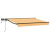vidaXL Estrutura de Toldo Manual com LEDs Areia 2,5 x 2 m