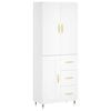 vidaXL Arm&aacute;rio alto 69,5x34x180 cm derivados de madeira branco