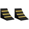 vidaXL Cal&ccedil;os para rodas 2 pcs 29x16x19 cm borracha