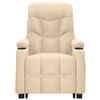 vidaXL Poltrona de massagens tecido cor creme
