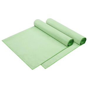 vidaXL Toalhas para Espregui&ccedil;adeira 2 pcs Verde 210 x 75 cm
