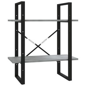 vidaXL Estante 2 prat. 60x30x70 cm derivados madeira cinzento sonoma