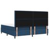 vidaXL Cama Box com colch&atilde;o com led Azul 200 x 200 cm tecido