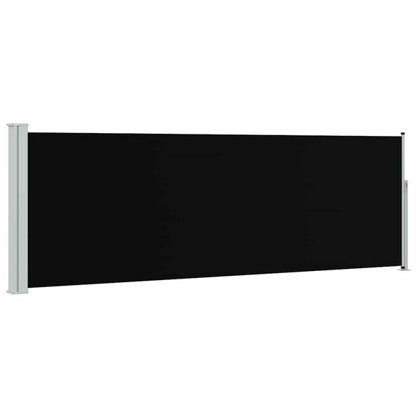 vidaXL Toldo lateral retr&aacute;til para p&aacute;tio 100x300 cm preto