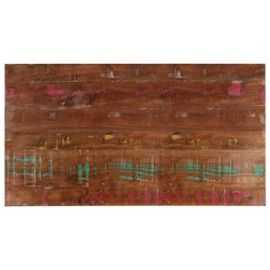 vidaXL Tampo de mesa retangular 100x60x1,5cm madeira recuperada maci&ccedil;a
