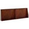 vidaXL Muro de Conten&ccedil;&atilde;o 2 unid. 60 x 12 x 30 cm A&ccedil;o Corten