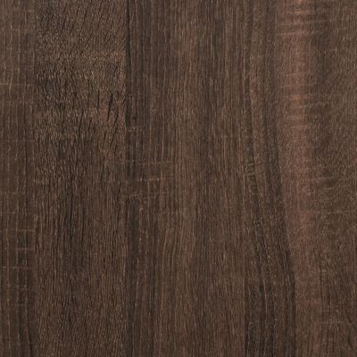vidaXL Armário canto 33x33x100 cm derivados madeira carvalho castanho