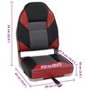 vidaXL 2 pcs conjunto assento de barco dobr&aacute;vel com encosto alto