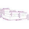 vidaXL Estrutura de cama otomana com colch&otilde;es tecido castanho escuro