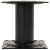 vidaXL Pedestal para assento de barco 18 cm a&ccedil;o preto