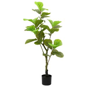 vidaXL Figueira artificial 30 folhas 125 cm verde