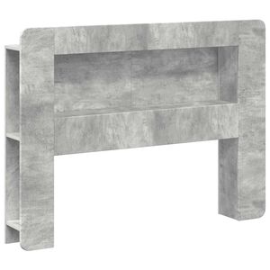 vidaXL Cabeceira com Arm&aacute;rio Cinzento Cimento Madeira engenheirada