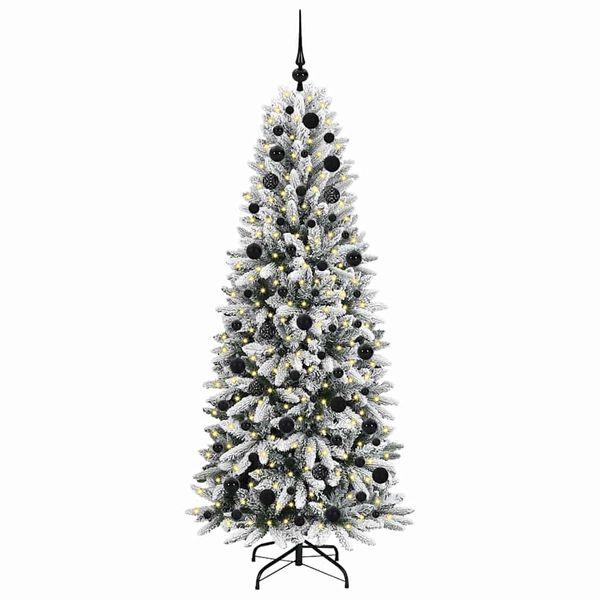 vidaXL &Aacute;rvore de Natal Artificial com 300 LEDs Branco 180 cm