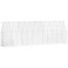 vidaXL Gaiola para galinhas 2 unid. Prateado 600 x 100 x 210 cm