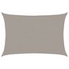 vidaXL Para-sol estilo vela retangular 160 g/m&sup2; 4x5 m PEAD cinza-claro