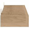 vidaXL Prateleiras de parede 2 pcs 110x15x4 cm madeira de teca maci&ccedil;a