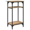 vidaXL Mesa Lateral Carvalho Artesanal 40 x 30 x 75 cm
