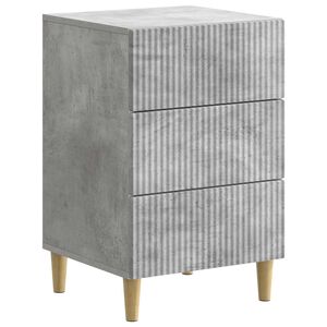 vidaXL Arm&aacute;rio de Cabeceira Cinzento Cimento 43 x 41 x 66,5 cm