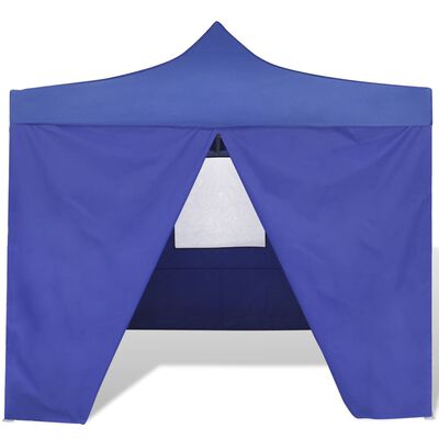 vidaXL Tenda dobrável 3 x 3 m azul com 4 paredes