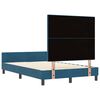 vidaXL Cama Box com cabeceira Azul Escuro 120 x 190 cm Veludo