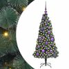 vidaXL &Aacute;rvore de Natal Artificial Pr&eacute;-iluminada com Conjunto de Bolas