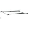 vidaXL Estrutura de Toldo Ajust&aacute;vel Antracite 3,5 x 2,5 m A&ccedil;o
