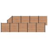 vidaXL Conjunto de Cercas 10 unid. 1657 x 186 cm WPC e Alum&iacute;nio