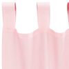 vidaXL Cortinas de voile com la&ccedil;os 2 pcs rosa-claro 140x245 cm