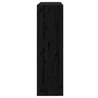 vidaXL Estante/divisória 80x30x103,5 cm madeira pinho maciça preto