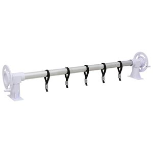 vidaXL Enrolador para cobertura de piscina com base de pl&aacute;stico