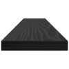 vidaXL Estante de Prateleira 4 pcs Preto 60 x 10 x 1,5 cm