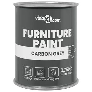 vidaXL Tinta para m&oacute;veis Cinzeto 0,75 L Impress&atilde;o em parede