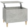 vidaXL Mesa de centro 60x44,5x45 cm derivados madeira cinzento cimento