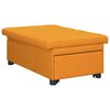 vidaXL Sof&aacute;-cama retr&aacute;til Amarelo Escuro 194 x 50 x 82 cm tecido