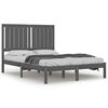 vidaXL Estrutura de cama 120x200 cm madeira de pinho maci&ccedil;a cinzento