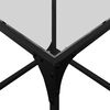 vidaXL Mesas de centro c/ topo vidro transparente 2 pcs 40x40x40cm a&ccedil;o