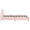 vidaXL Estrutura de Cama Infantil com Cabeceira Rosa 80 x 200 cm