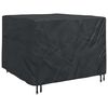 vidaXL Capa para M&oacute;veis Preto 135 x 135 x 90 cm Tecido Oxford 210D