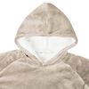 vidaXL Sweatshirt manta Bege L Fleece e Flanela
