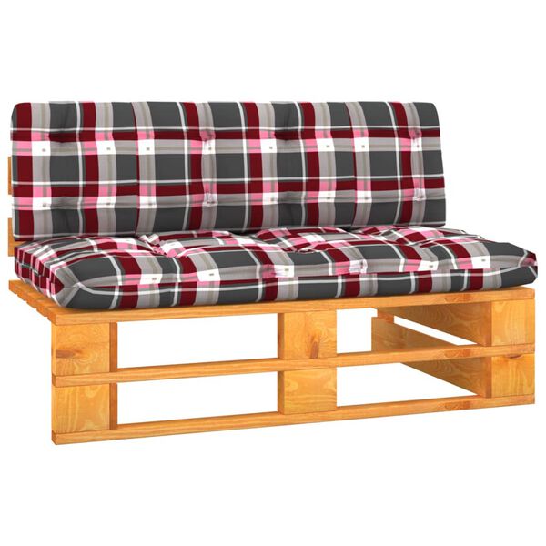 vidaXL Sofá de centro paletes p/ jardim pinho impregnado castanho-mel