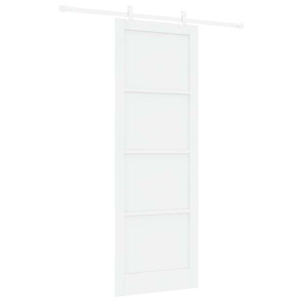 vidaXL Porta Deslizante Branco 83 x 232 cm Madeira de Pinheiro S&oacute;lida
