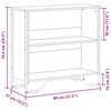 vidaXL Estante 80x31x74,5 cm derivados de madeira carvalho castanho