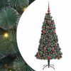 vidaXL &Aacute;rvore de Natal Artificial Pr&eacute;-iluminada com Conjunto de Bolas